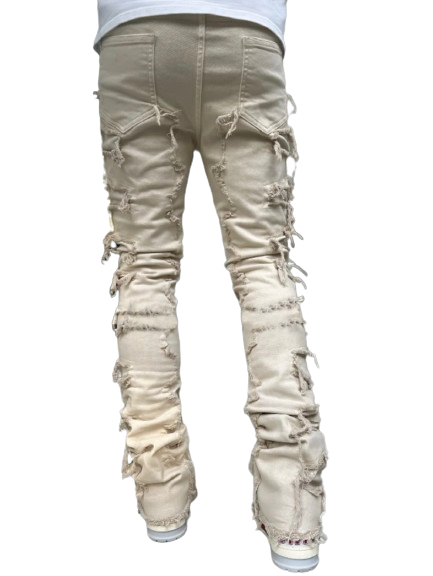Apricot Distress Jeans