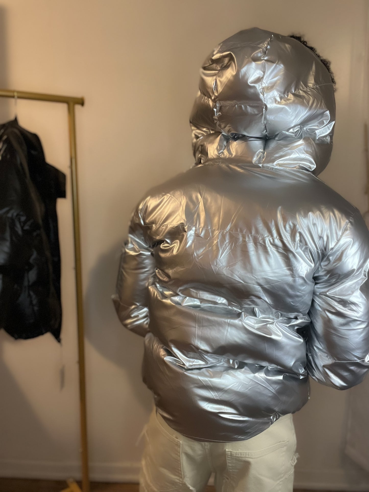 Silver Puffer Jacket