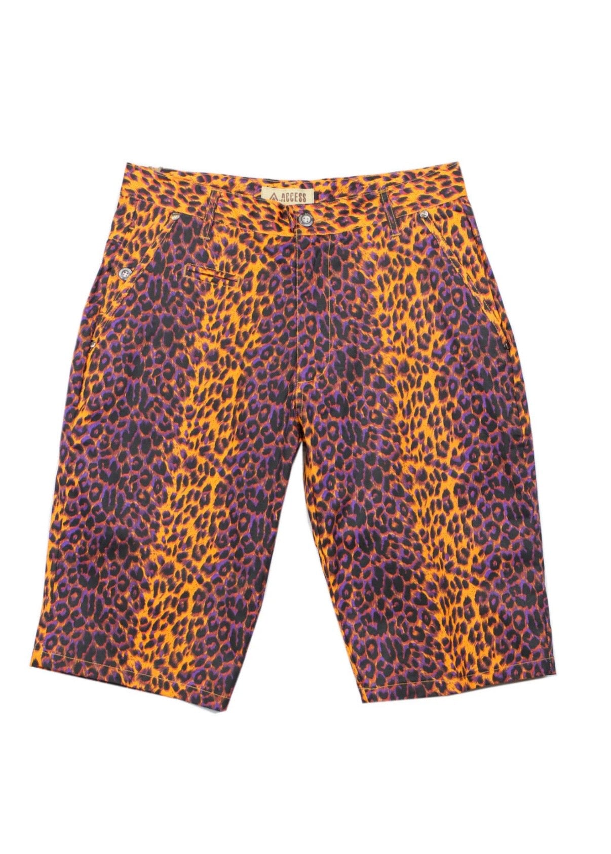 Orange animal print