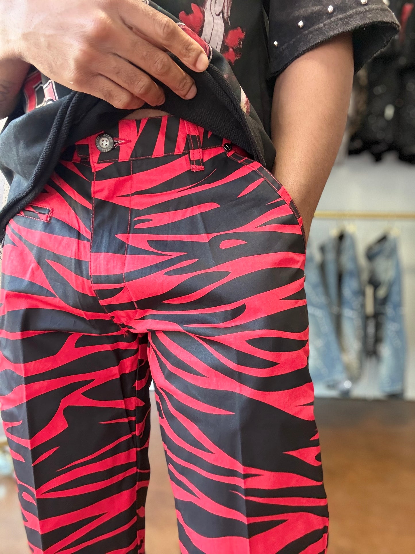 Red and Black Zebra