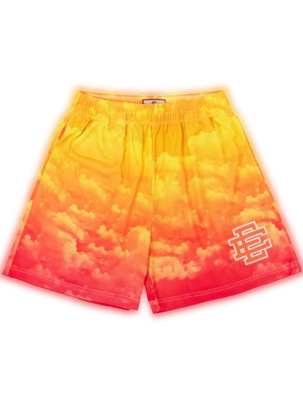 Orange Clouds Shorts